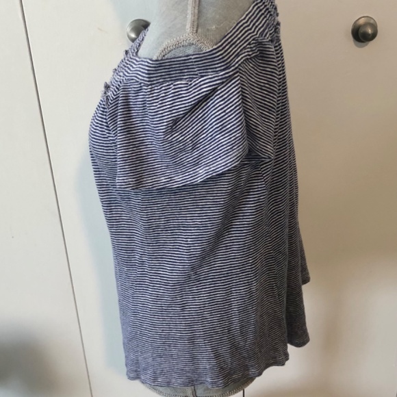 🕐 BORDEAUX REALL CUTE TOP OFF SHOULDER SIZE SMALL - Picture 5 of 7